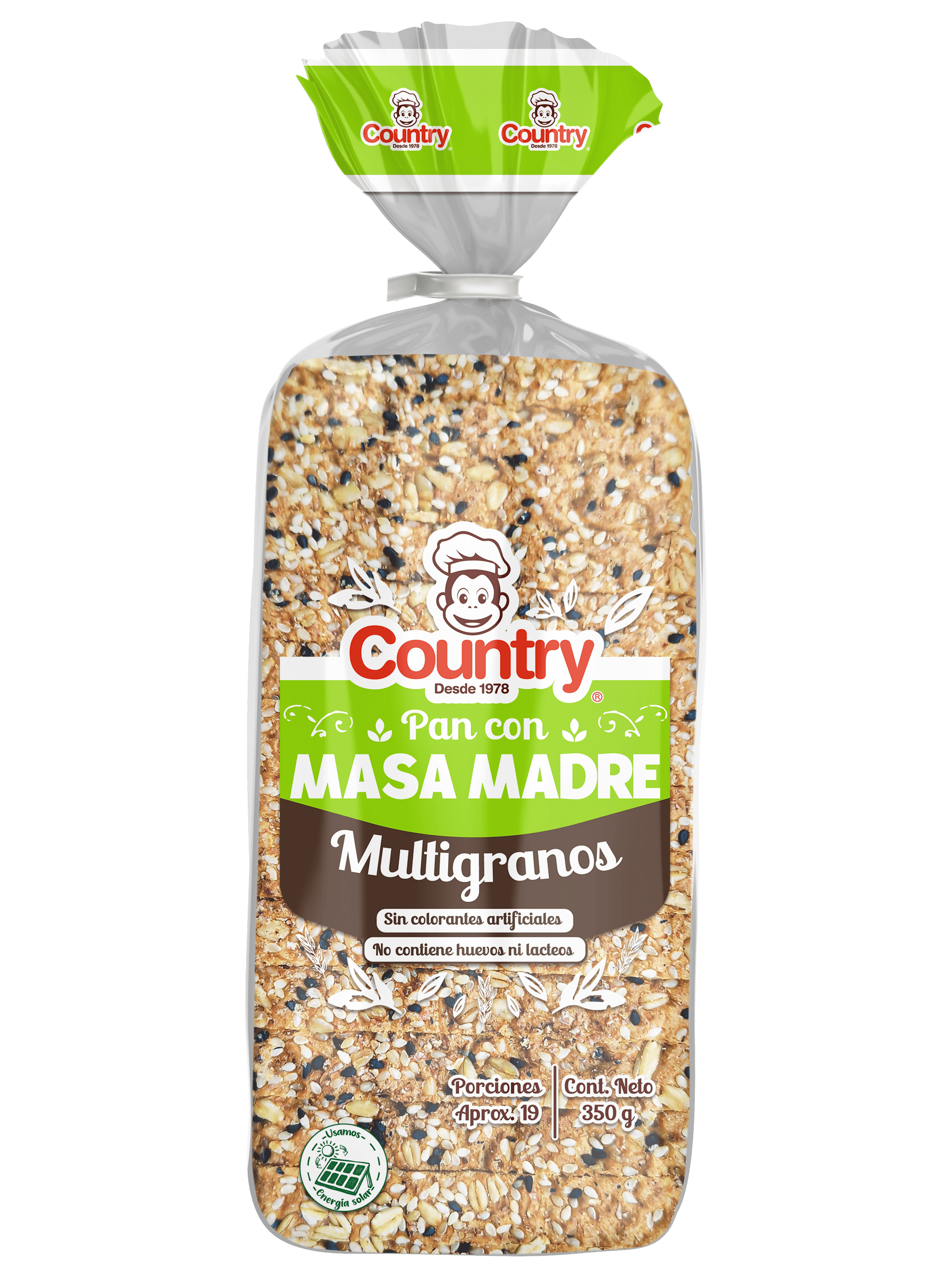 Pan con Masa madre Multigranos 350g