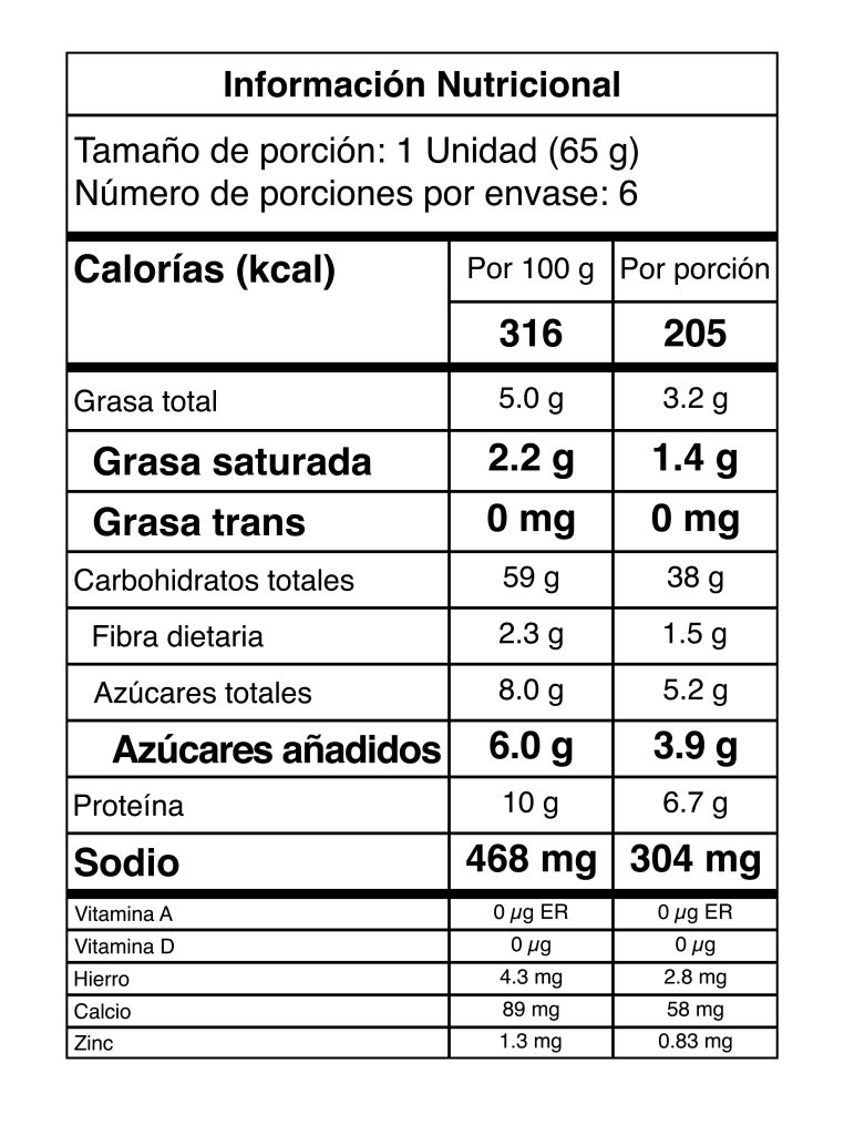 Pan hamburguesa x6 390g - Pan el country